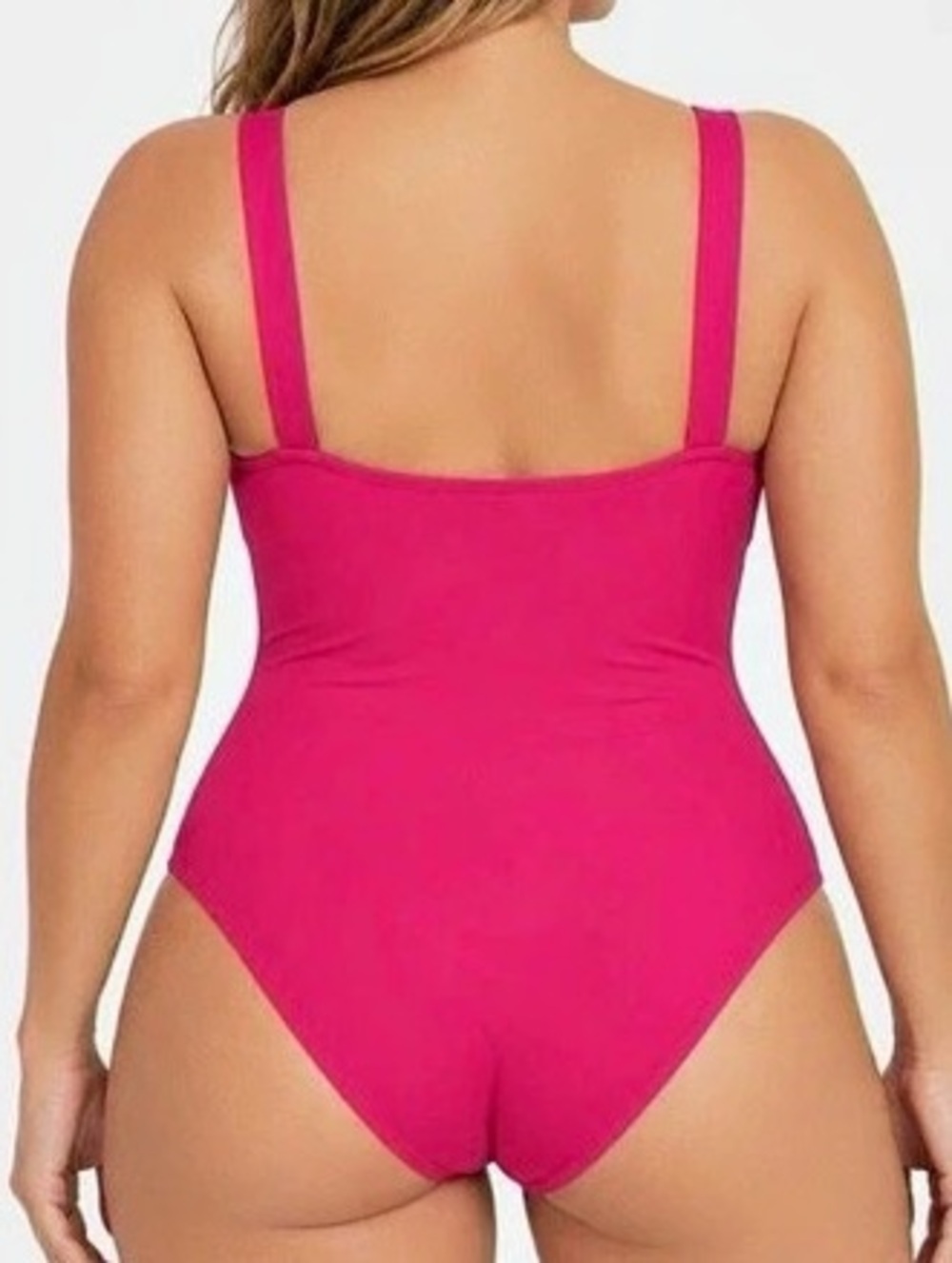 Andie Raspberry Pink One-Piece Swimsuit - Picture 3 of 3